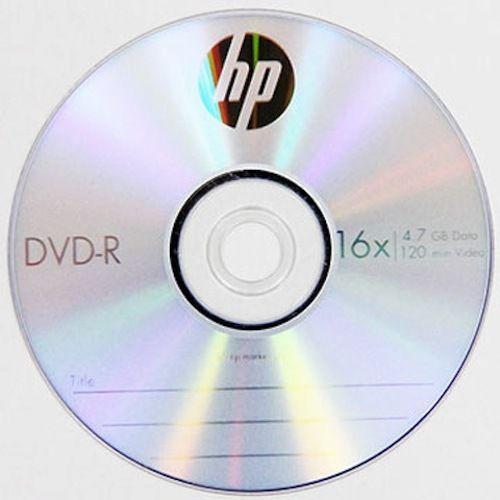 DVD-R диски для відео Hewlett-Packard Cake box 10