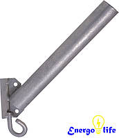 Кронштейн для уличного светильника КБЛ-С с крюком, д.50 мм, длина трубы 350 мм, 30 град.