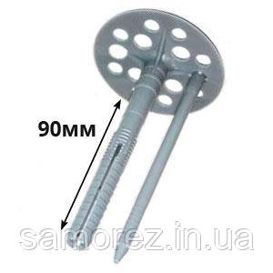 Термодюбель пластиковый, дюбель зонт для теплоизоляции, гриб 10х90 ...