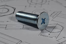 Гвинт DIN 965, ГОСТ 17475-80 із потайною голівкою М5