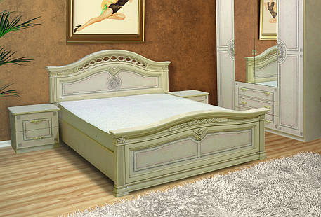 Ліжко двоспальне з художнім друком Діана  Світ меблів, колір піно бєж, фото 2