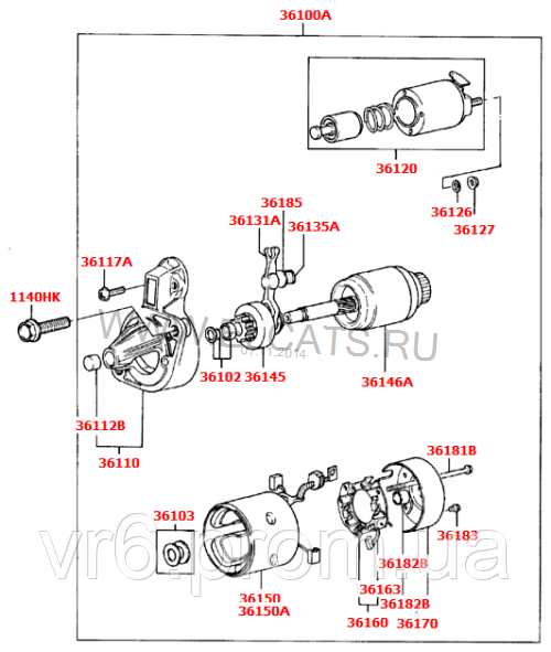 Бендикс стартера KIA Cerato, Sorento, Magentis, Carens, Carnival, Opirus 36145-25010 - фото 5 - id-p56100451