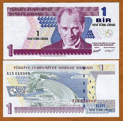 Туреччина / Turkey 1 yeni lirasi 2005 Pick 216 UNC
