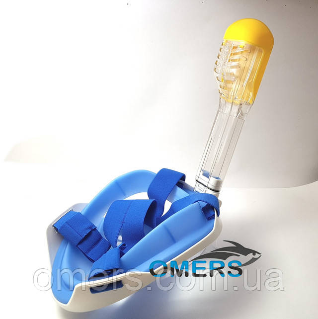 Маска полнолицевая Bs Diver Free Breath синяя Маска полнолицевая Bs Diver Free Breath синяя