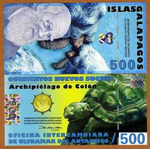 Galapagos Islands Галапагоси - 500 Nuevos Sucres 2012 UNC