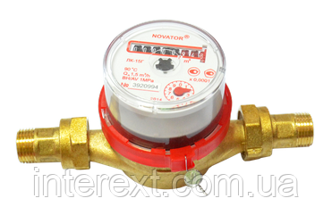Лічильник гарячої води Новатор (Україна) ЛК-15Г Ду15 (без монтажного комплекту), фото 1