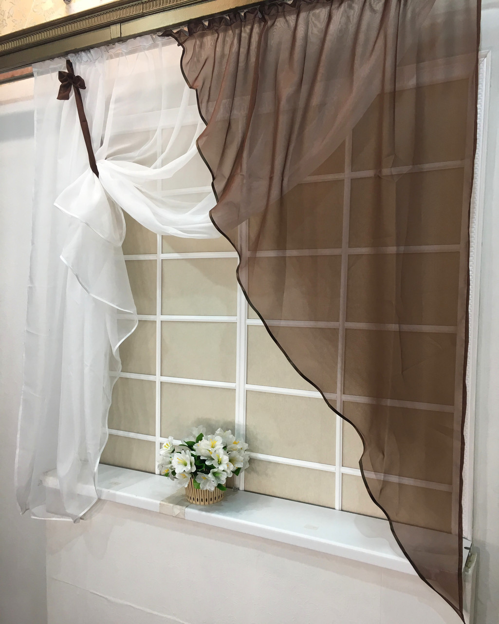 Штори для кухні "Скарлет", Венге