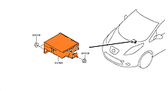 Блок керування редуктором трансмісії TRANSMISSION CONTROL UNIT ASSY-SHB Nissan Leaf AZE0 (13-17) 31038-3NF0B