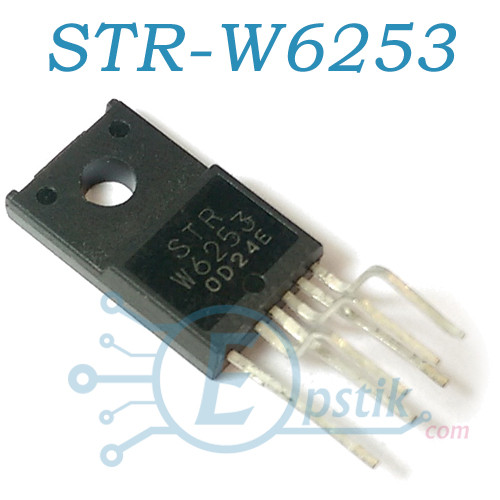 STR-W6253, PWM контролер з вбудованим ключем, 650В 67кГц, 90Вт, TO220F-6