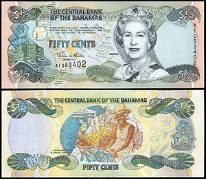 Багами / Bahamas 1/2 dollars 2001 Pick 68 UNC