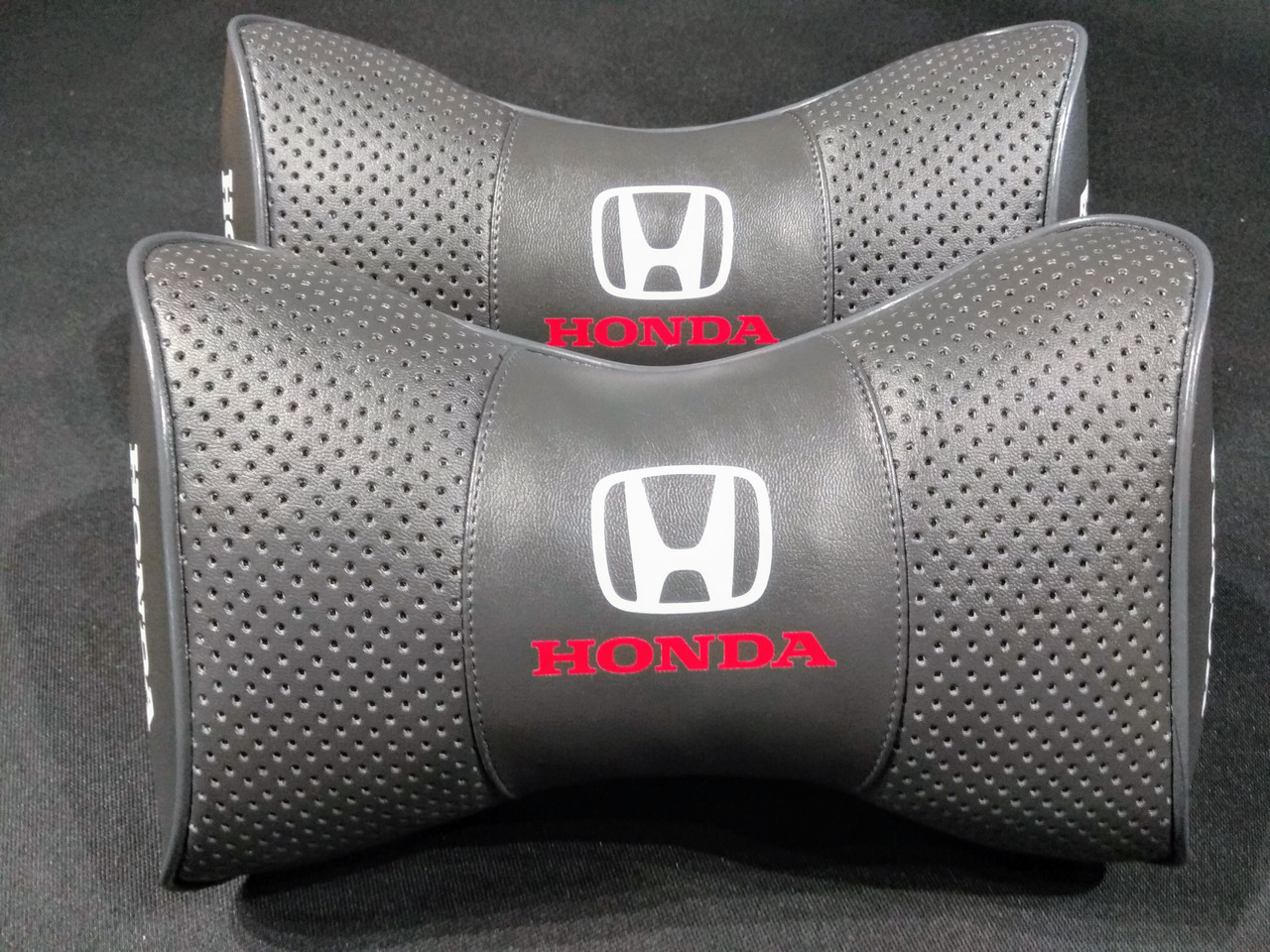 Подушка на підголовник в авто Honda сіра 1 шт