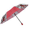 Зонт складаний автомат Червоний з дівчиною, фото 2