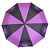 Напівавтомат Зонт складаний Фіолетовий зі свічкою, фото 4