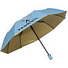 Напівавтомат Зонт складаний Блакитний shopping, фото 2