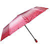 Червоний зонт складаний автомат, фото 2