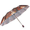 Напівавтомат Зонт складаний Троянди, фото 2