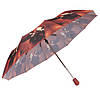 Напівавтомат Зонт складаний Листя, фото 2
