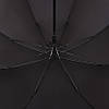 Зонт-трость чорний напівавтомат, фото 5