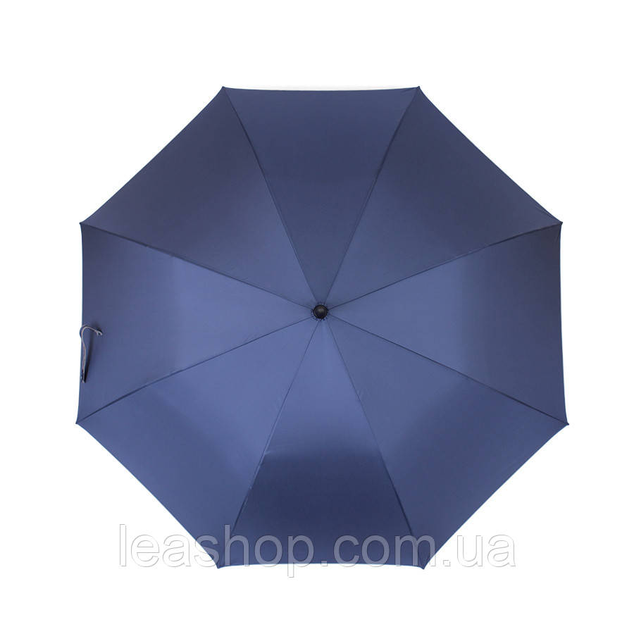 Зонт-трость синій напівавтомат, фото 1