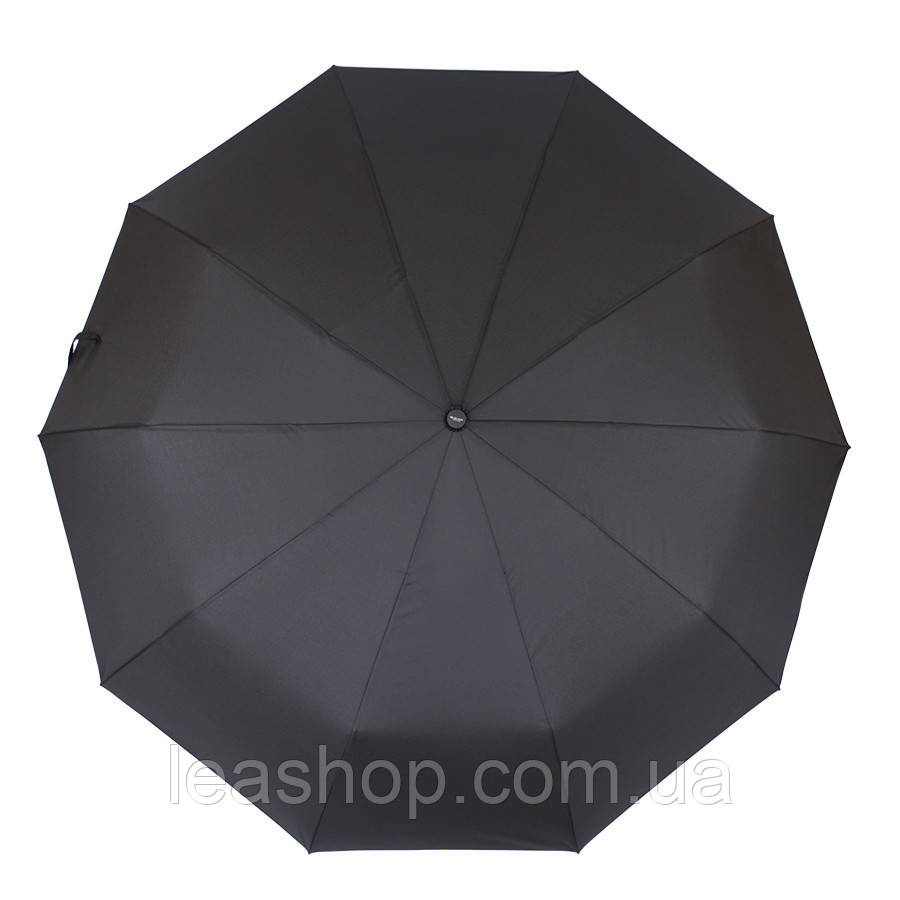 Зонт чорний складаний автомат, фото 1