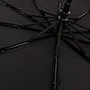Зонт чорний складаний автомат, фото 4