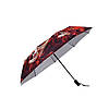 Напівавтомат Зонт складаний, Темно-червоний, фото 2