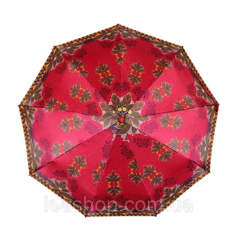 Бордовий парасолька складаний автомат, фото 1