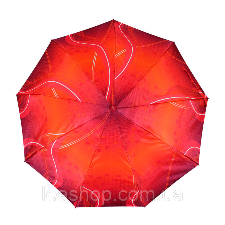 Парасольку автомат складаний Червоний, фото 1