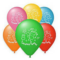 Повітряні кулі "Peppa Pig" 10" (25 см) Пастель Асорті 1 бік В упак:100 шт.