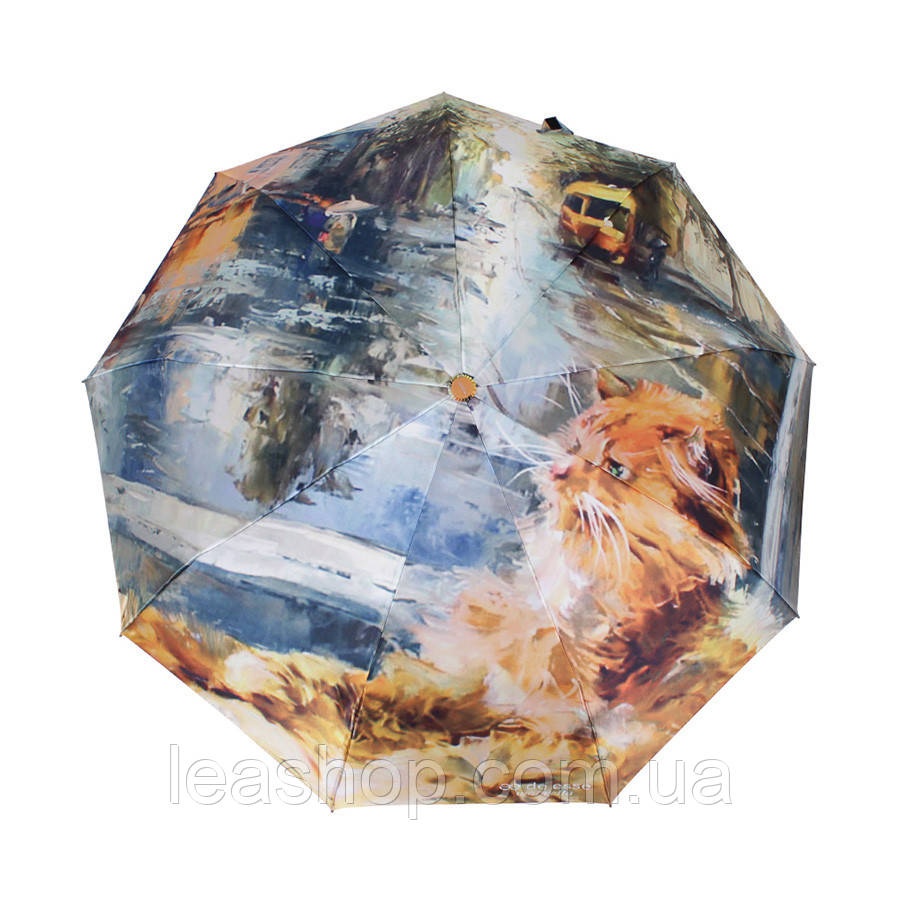 Зонт складаний автомат Кіт, фото 1