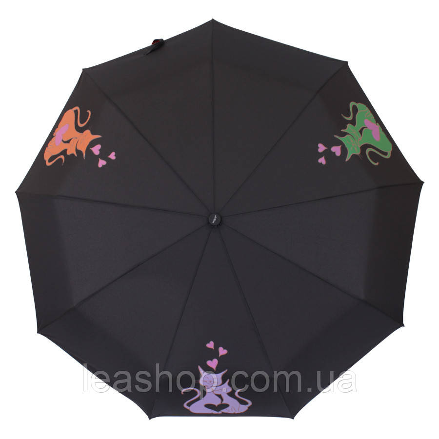 Зонт складаний автомат Котики, фото 1