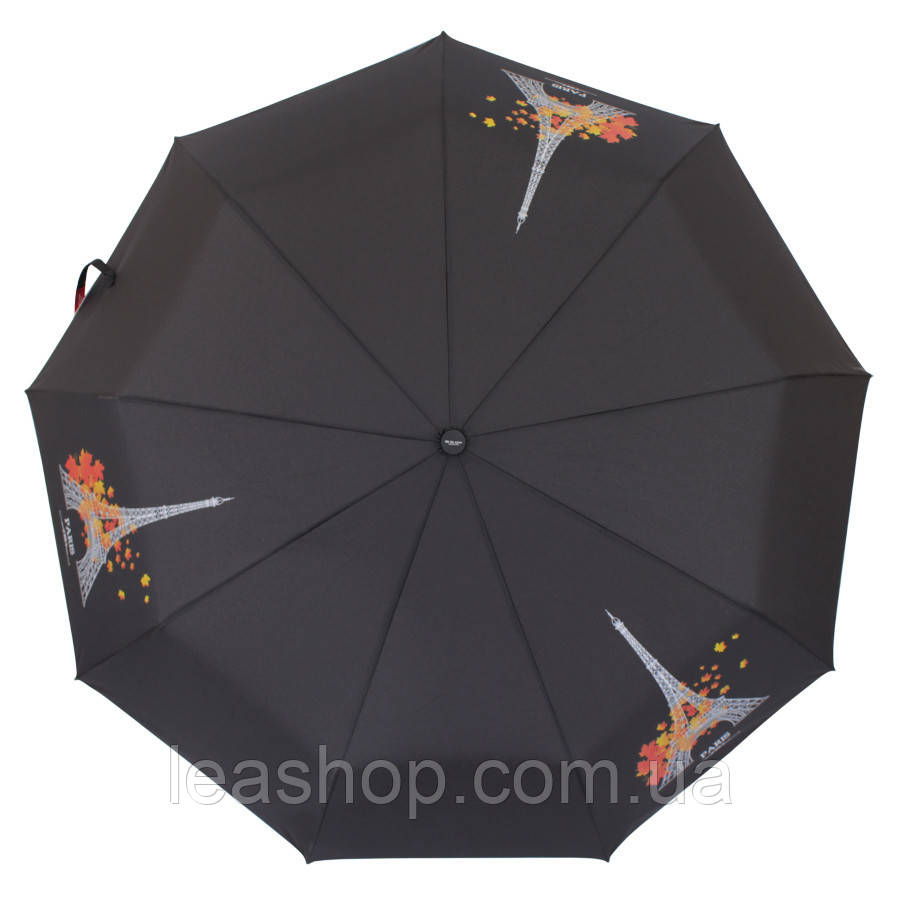 Зонт складаний автомат Осінь в Парижі, фото 1