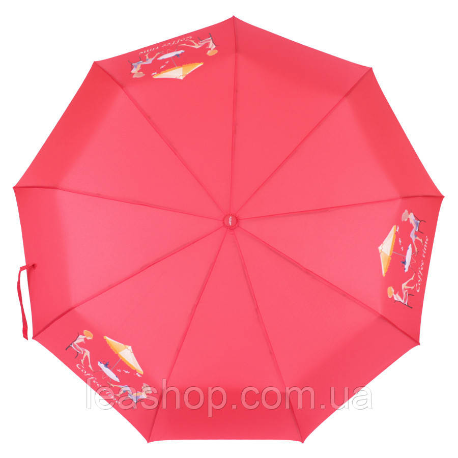 Зонт складаний автомат Сoffee time, фото 1