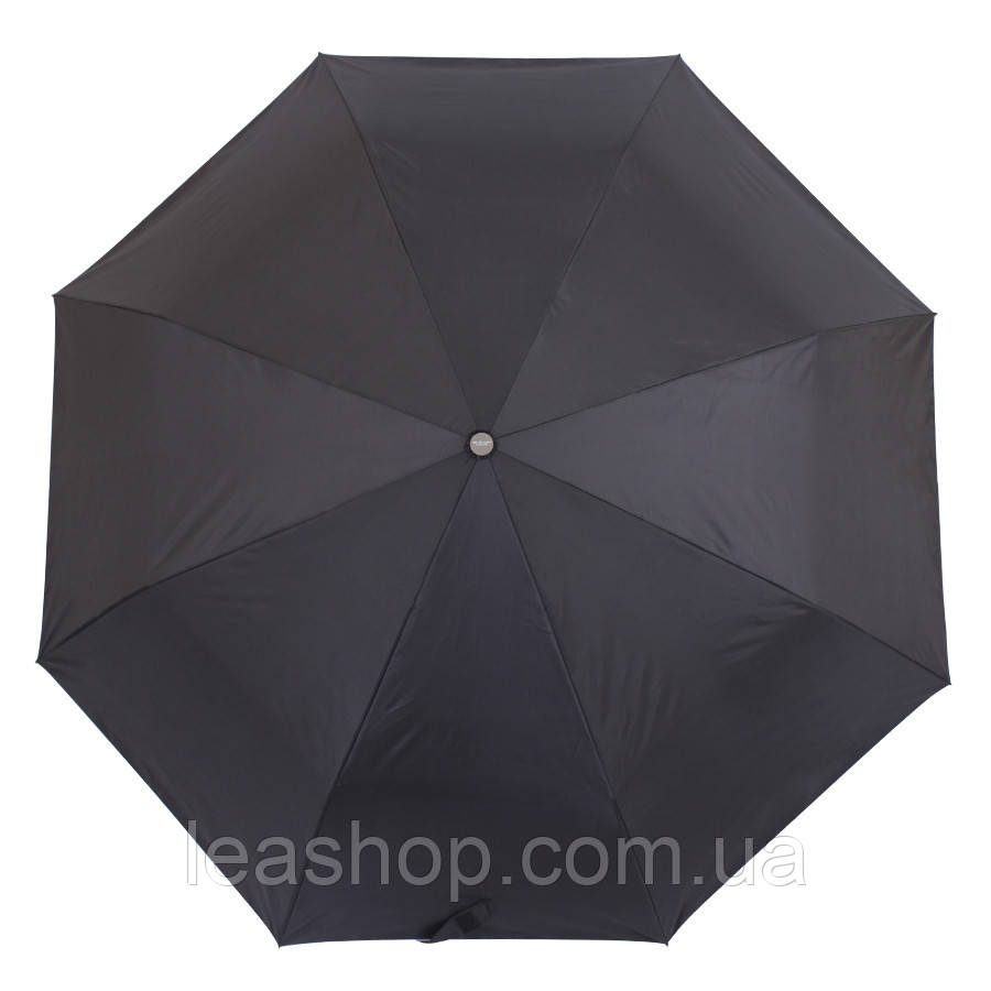 Зонт складаний механічний Чорний, фото 1