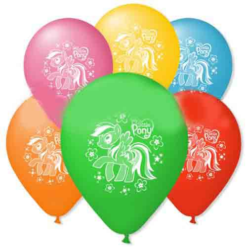 Повітряні кулі "Pony" 12" (30 см) Пастель Асорті 2 сторони В упак:100 шт.