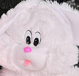 Дитяча м'яка сидяча іграшка Зайчик 35 см. Популярні плюшеві іграшки тварини, фото 5