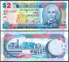 Барбадос / Barbados 2 Dollars 2007 Pick 66a UNC