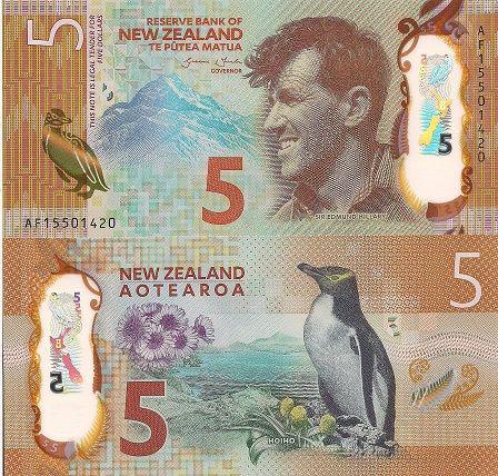 Нова Зеландія / New Zealand 5 Dollars (2015) Pick NEW UNC