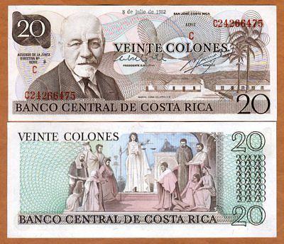 Коста Ріка/Costa Rica 20 colones1973 Pick238b UNC