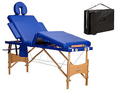 Масажний стіл 4-сегментний дерев'яний 2 кольори