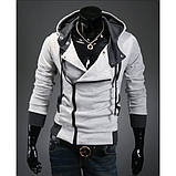 Толстовка чоловіча з капюшоном на блискавці, фото 3