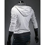 Толстовка чоловіча з капюшоном на блискавці, фото 4