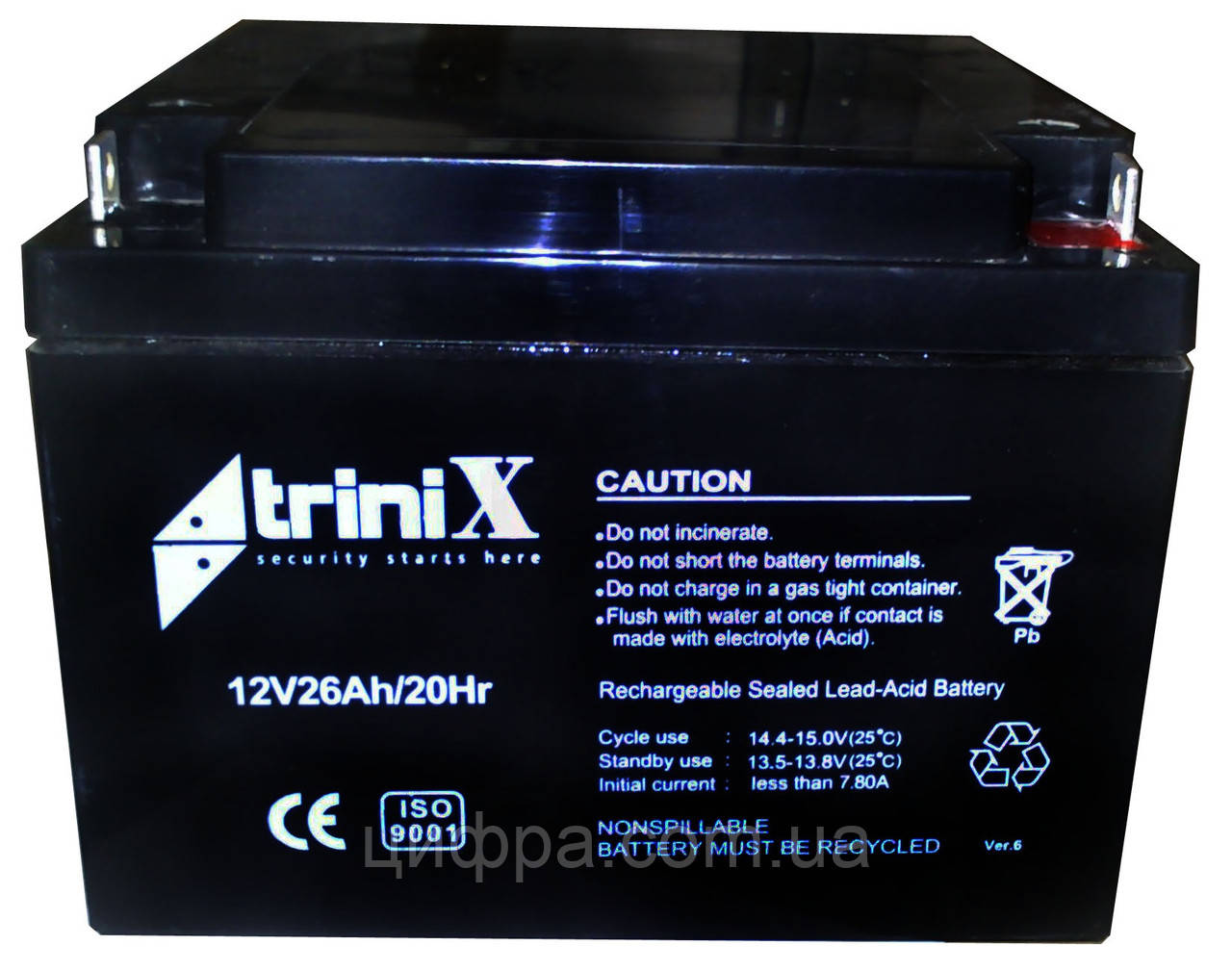 Акумуляторна батарея Trinix 12V 26 Ah