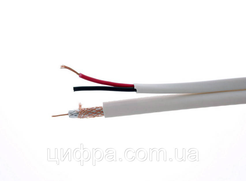 Кабель коаксіальний FinMark F5967BV2x0.75 white