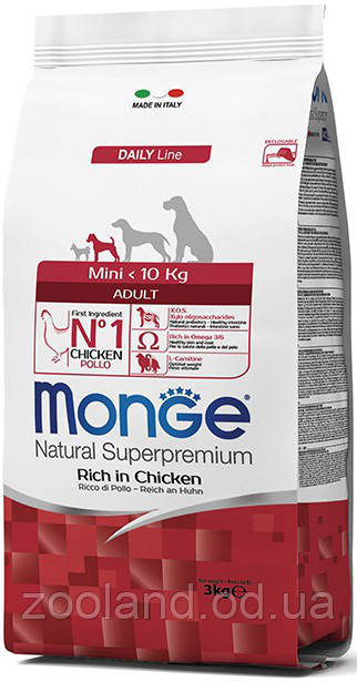 70004091 Monge Mini Adult з куркою, 800 г