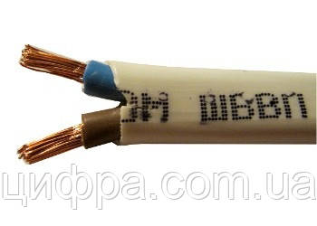 Кабель силовий ШВВП 2х0,5