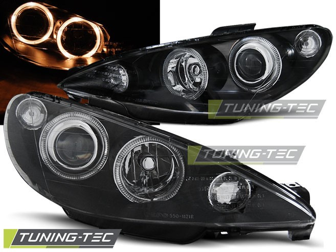 Передні фари тюнінг оптика Peugeot 206