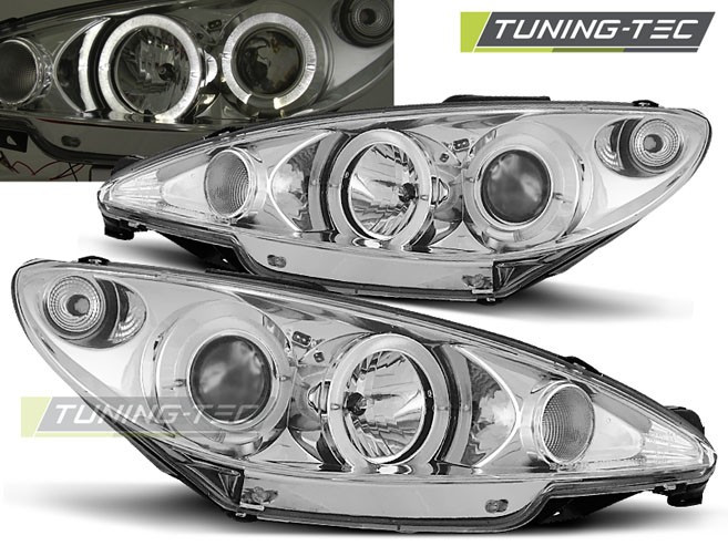 Передні фари тюнінг оптика Peugeot 206