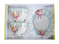 Чайний набір на 2 персони "Квітковий сад", порцеляна 165-316, фото 2