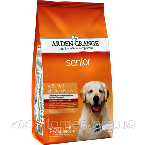 Arden Grange (Арден Грендж ) Adult Dog Senior Корм для собак похилого віку з куркою та рисом, 6 кг